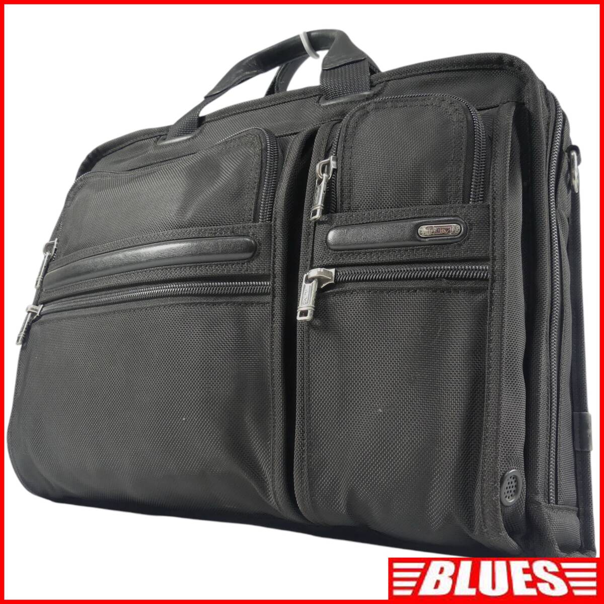 即決★TUMI★ビジネスバッグ 2WAY ブリーフケース ナイロン 黒 ブラック 通勤 出張 PC収納 大容量拍卖