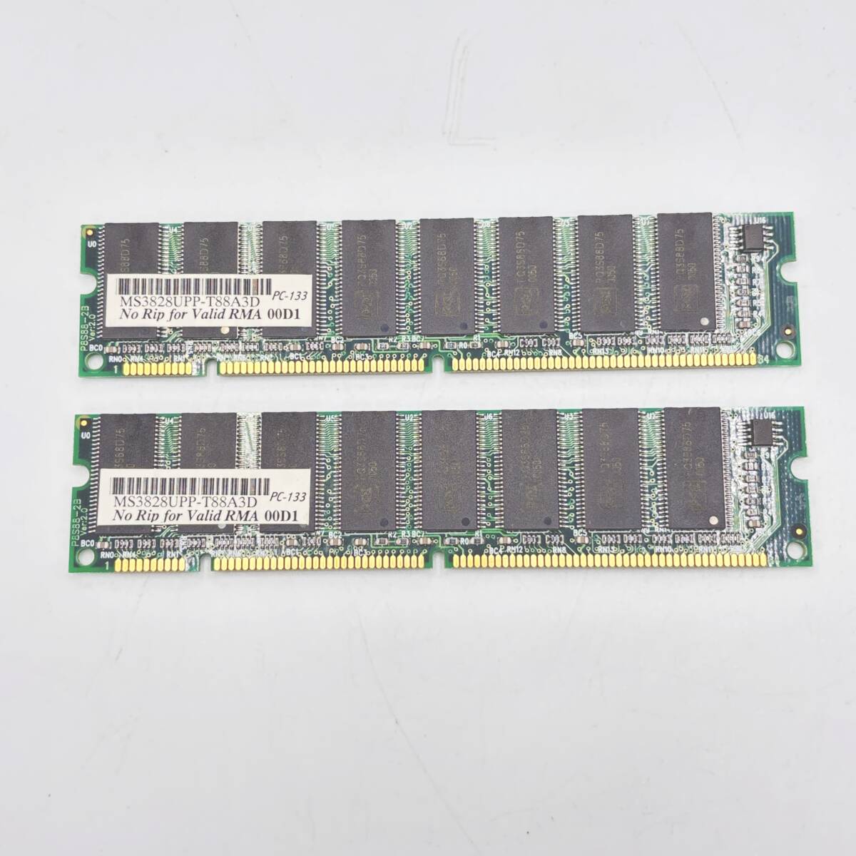 DIMM PC133 128MB x 2枚組 (256MB) MS3828UPP-T88A3D メモリ ジャンク品 04522597拍卖