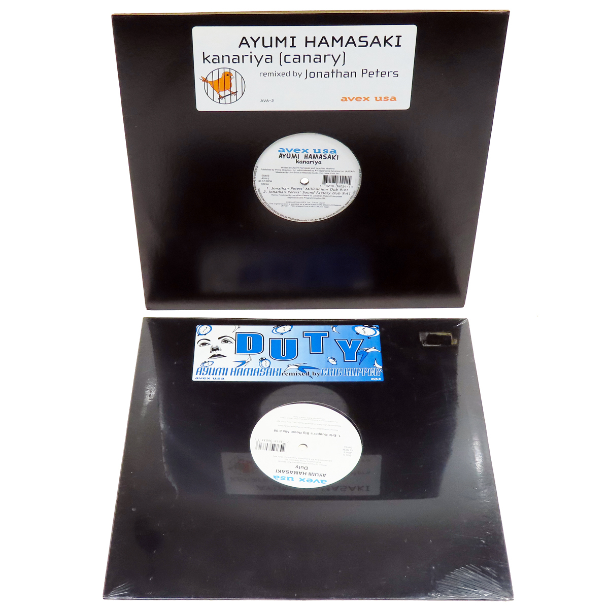 ( 2枚セット ) LP レコード 浜崎あゆみ AUYUMI HAMASAKI DUTY(未開封) & kanariya (canary) avex usa アナログ 現状品 配送 宅急便80サイズ拍卖