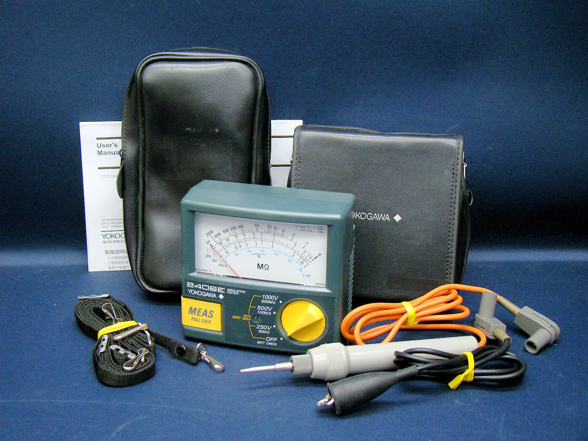 YOKOGAWA 横河 240634 2406-34 2406E アナログ絶縁抵抗計 中古拍卖