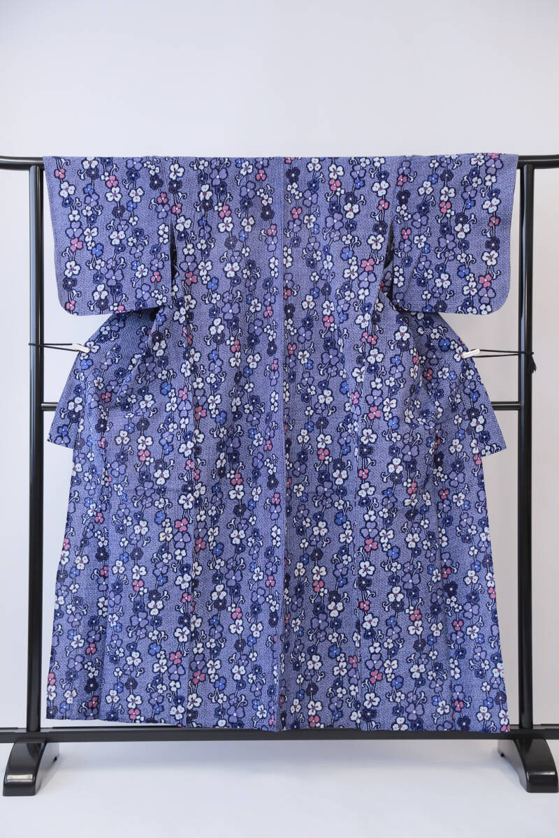 浴衣 ゆかた 絞り 夏 和服 バスローブ リユース ★396拍卖