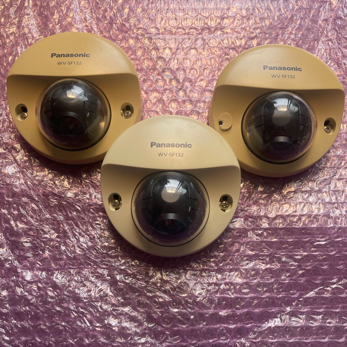 中古 Panasonic パナソニック ドームネットワークカメラ WV-SF132 防犯カメラ 動作未確認 3個セット拍卖