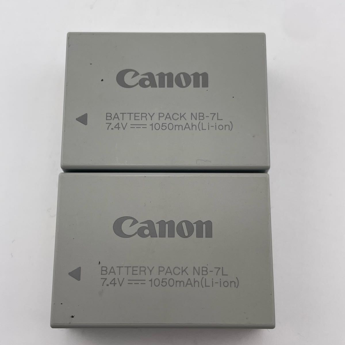 B/2個セット【動作確認済】送料無料 返金保証 中古 Canon キャノン 純正 バッテリー NB-7L 満充電後計測拍卖