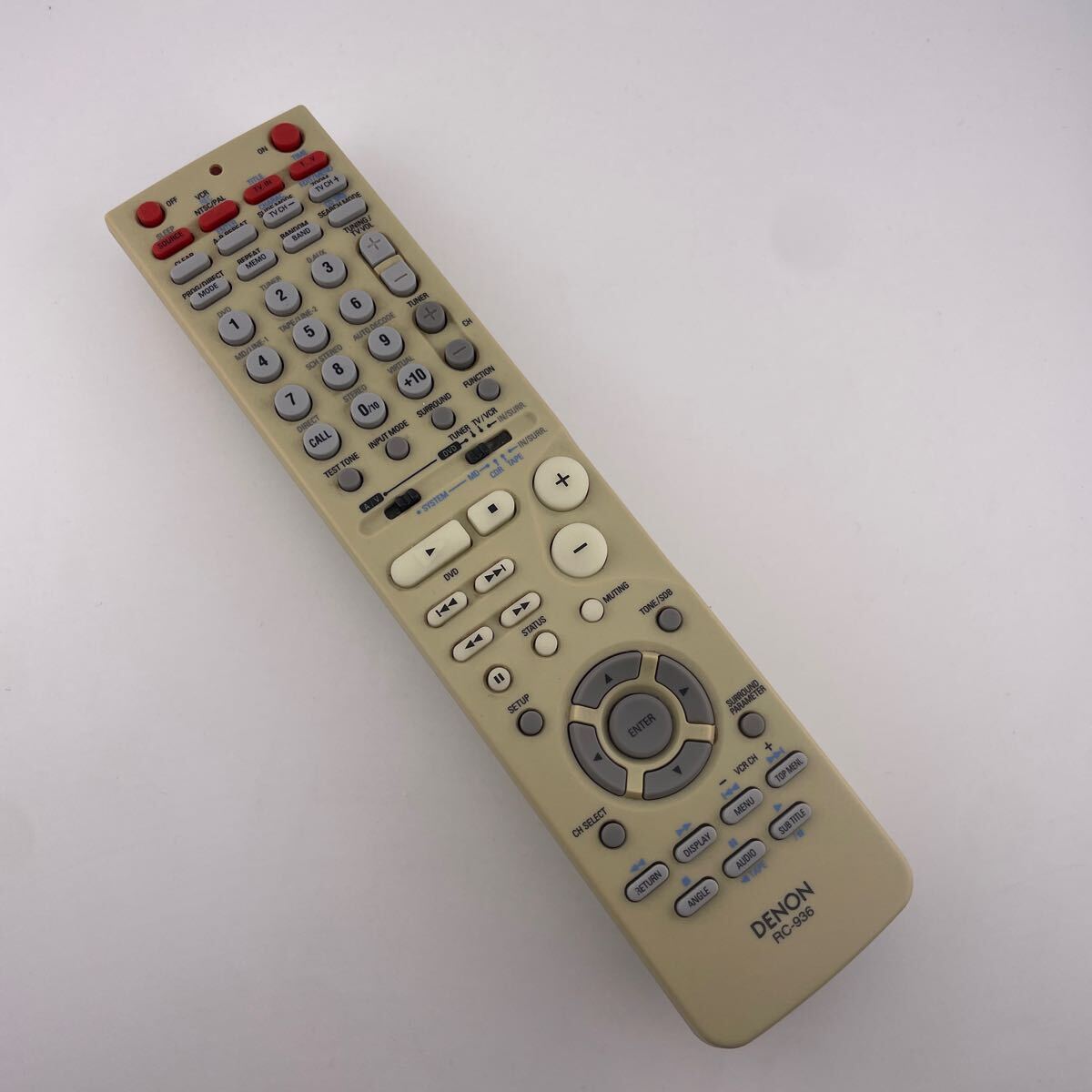 【赤外線動作確認済】送料無料 返金保証 デノン DENON オーディオリモコン RC-936拍卖