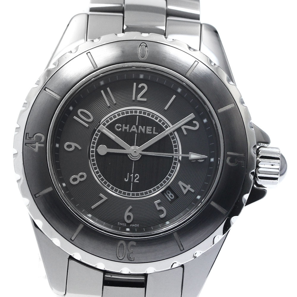 シャネル CHANEL H2978 J12 クロマティック デイト クォーツ レディース _877795拍卖