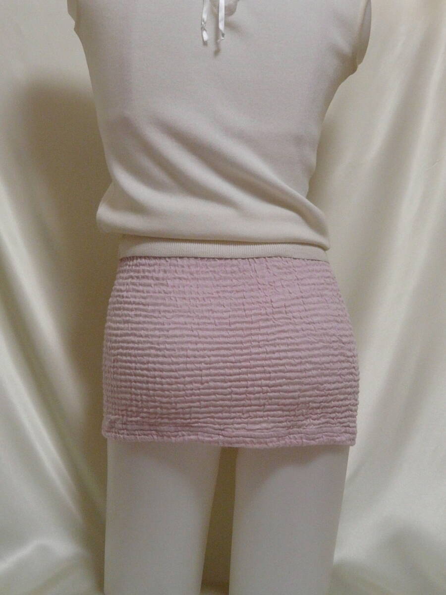 ♪♪薄ピンクストレッチ素材の超マイクロミニ☆柔らかなお尻^^♪♪拍卖