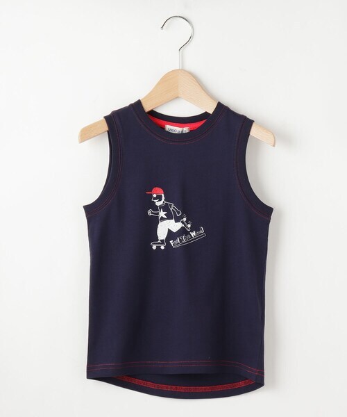 新品 SHOO・LA・RUE/Kids スポーツおじさんタンクトップ ネイビー(093) 12(120cm) 定価1098円拍卖
