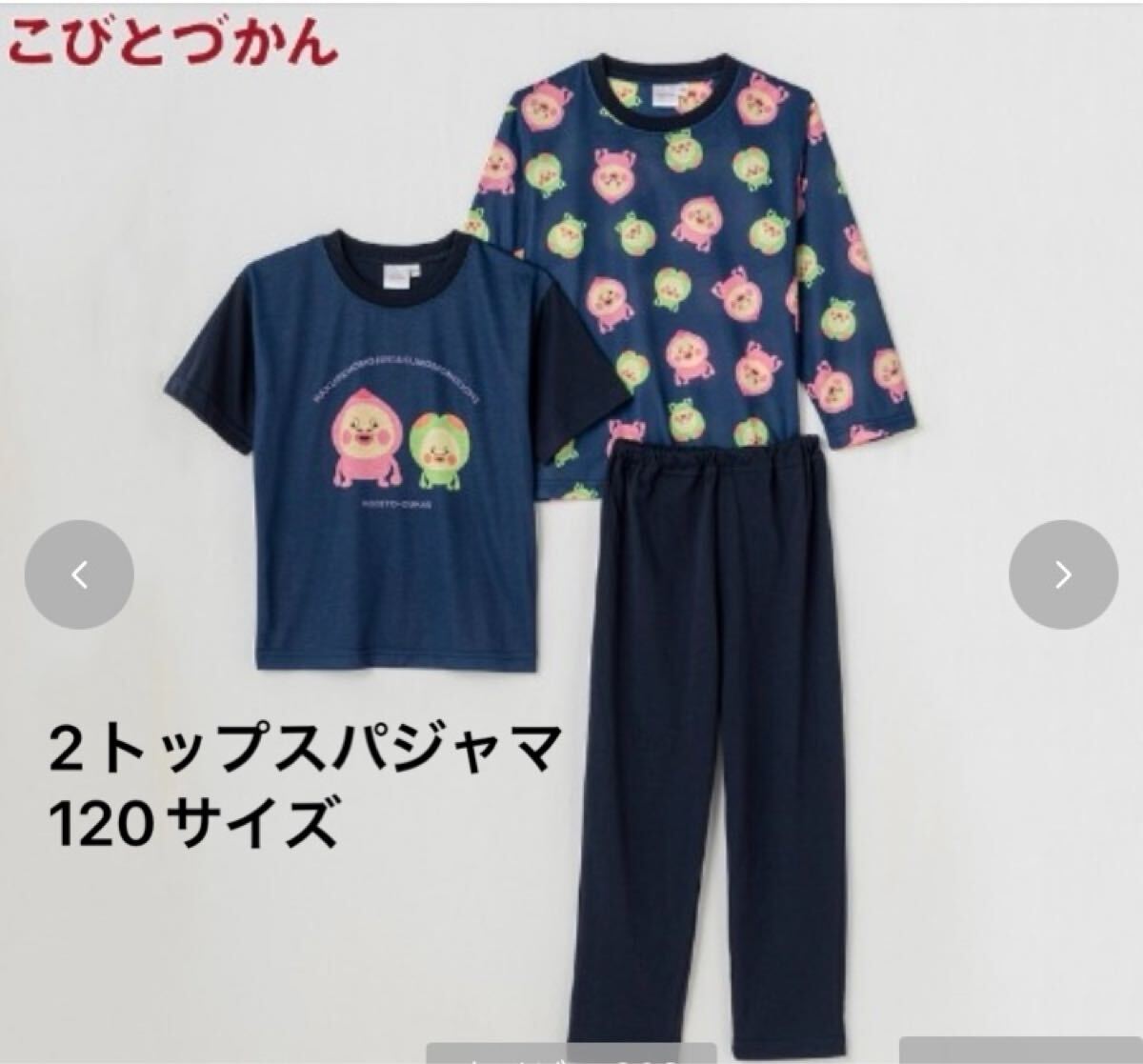 新品即決送料無料♪こびとづかん カクレモモジリ スモモノウチ 2トップス&ズボンセット 120サイズ 部屋着 ルームウェア 人気 レア拍卖