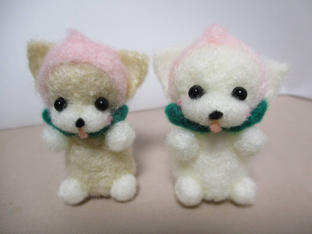 桃のかぶり物 ワンコちゃんず プチトマト2個分サイズ 癒され系 拍卖