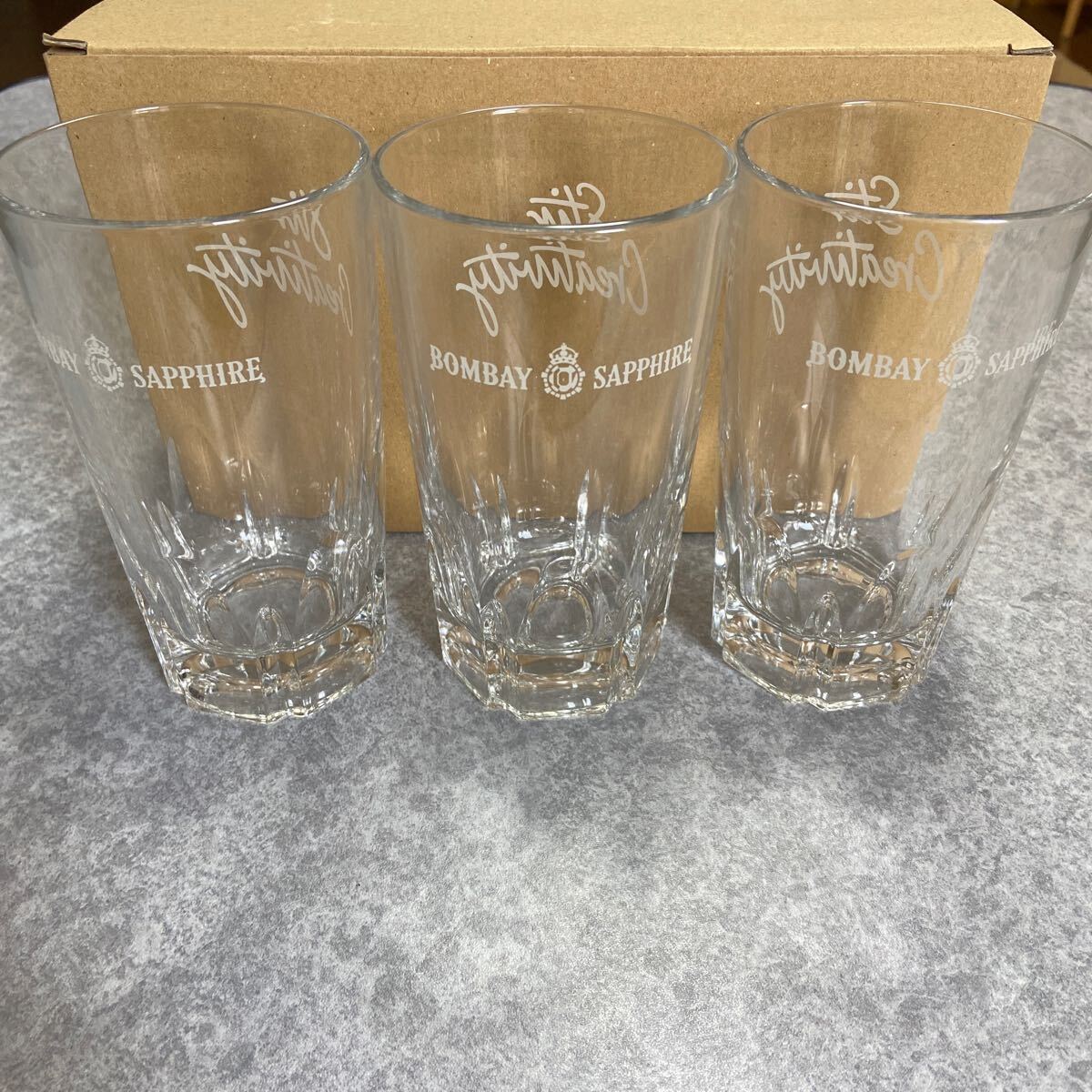 BOMBAY SAPPHIRE タンブラー 3個セット ①拍卖