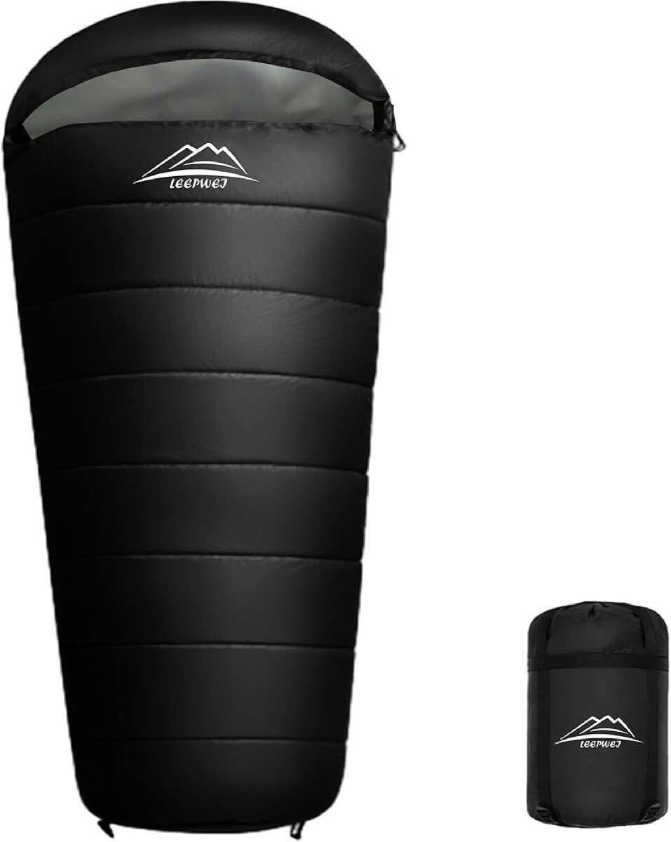寝袋 シュラフ マミー型 キャンプ アウトドア 軽量 保温耐寒 防水 封筒型 コンパクト 登山 車中泊 防災用 丸洗い可能 収納袋拍卖