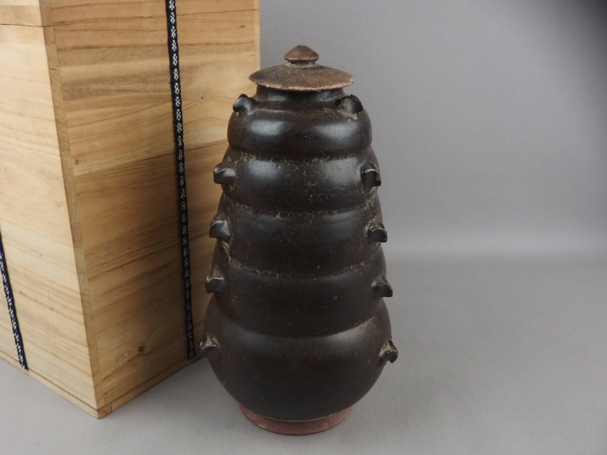 【骨董・茶道具】★中国古玩?クメール?★★成都古陶壷 gh025wb.7 黒陶 黒釉 東南アジア拍卖