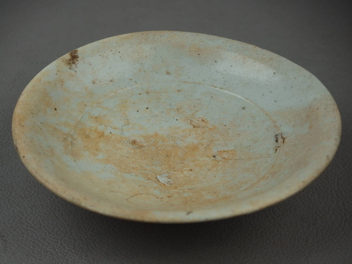 【骨董・茶道具】★李朝★★白磁堅手茶碗 gh091wb.7 小皿 朝鮮美術拍卖