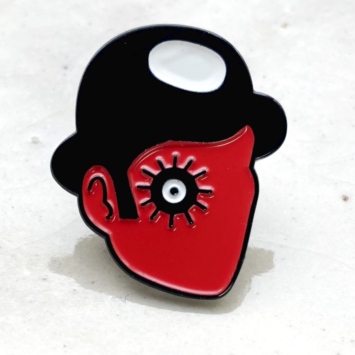 時計じかけのオレンジ③ 顔フェイス 時計仕掛け◆ピンバッジ ピンズ バッチ ブローチ◆映画 キューブリック 名作 SF バイオレンス拍卖