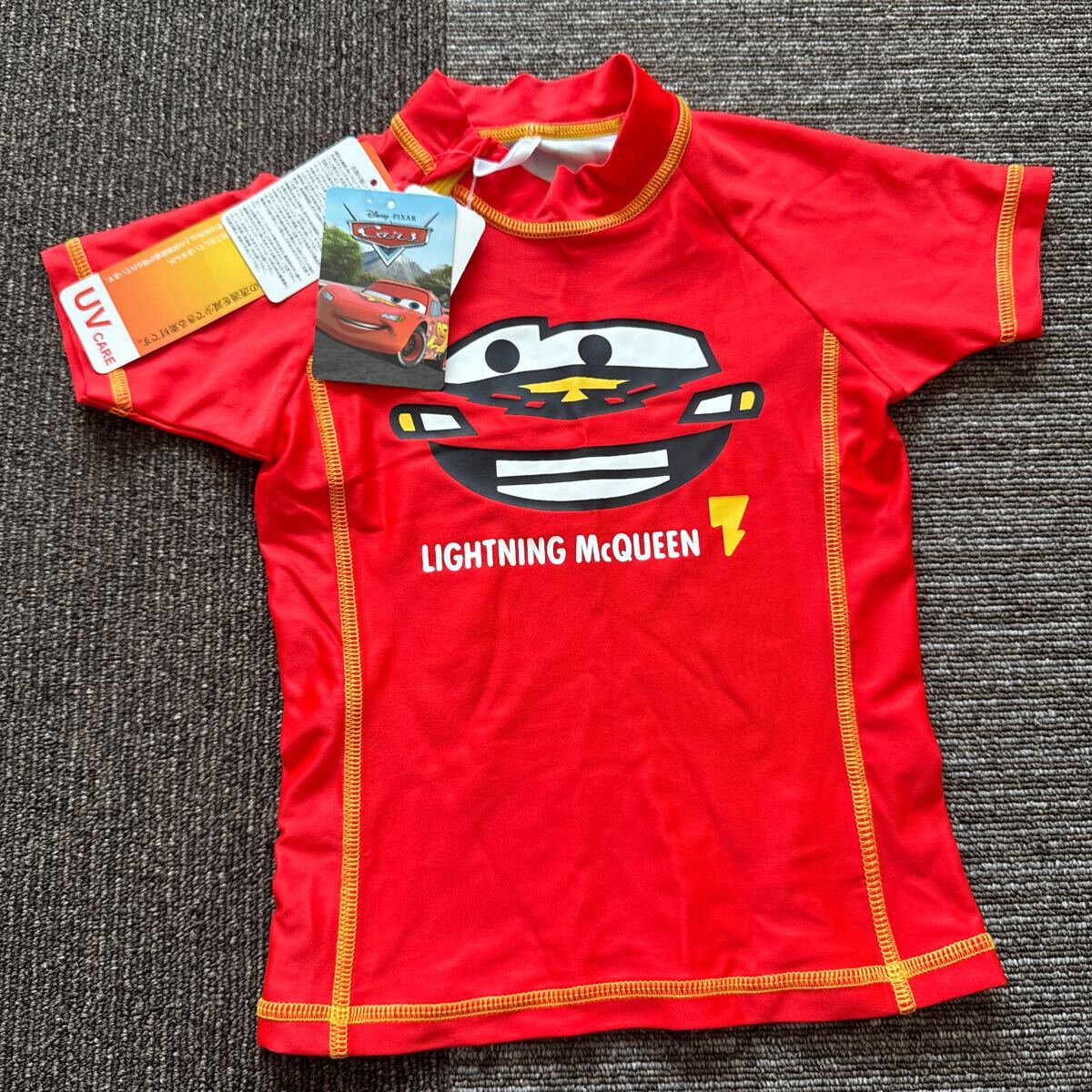 【82】カーズ ラッシュガード 100㎝ スイムウェア プール 海 海水浴 ディズニー 車 赤 水着拍卖