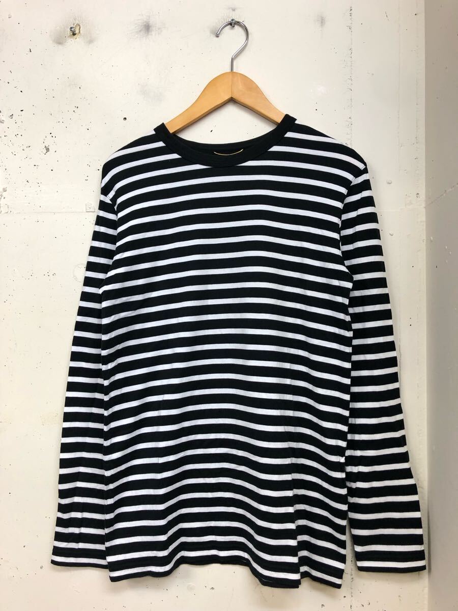 MUSE de Deuxieme Classe ドゥーズィエムクラス ボーダーカットソー 黒白 長袖tシャツ拍卖
