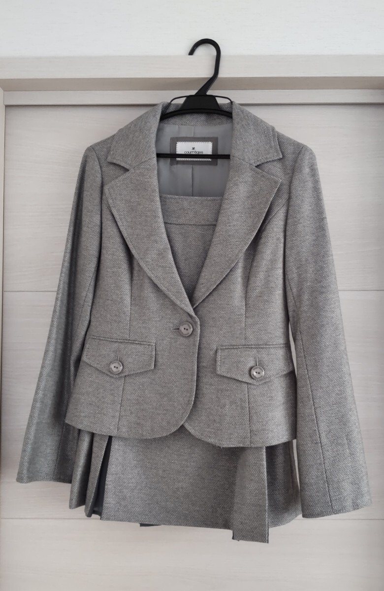 【送料無料】courreges / クレージュ セットアップ スーツ スカート拍卖