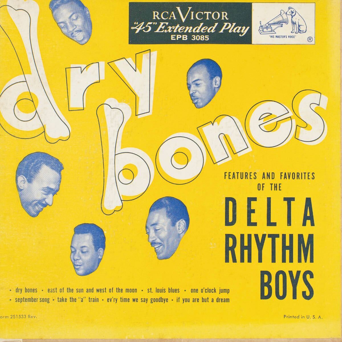Delta Rhythm Boys / Dry Bones EPB 3085 Vinyl 7インチ レコード 拍卖