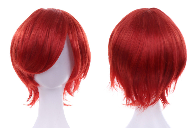 ウィッグ SET ハロウィン 仮装 ショート ウルフ フル ウイッグ レディース コスプレ ヘアネット スタンド付 グループ レッドチェリー拍卖