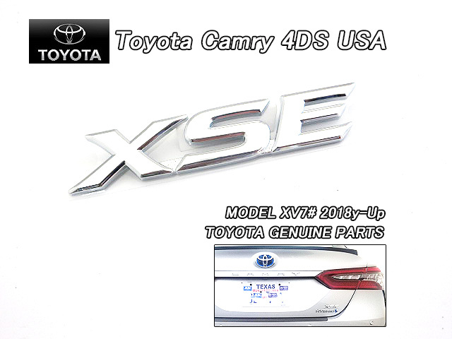カムリXV70/TOYOTA/トヨタCAMRYセダンHYBRID純正USエンブレム-リアXSE文字/USDM北米仕様V70.AXVH70最上級スポーツグレードハイブリッドUSA拍卖