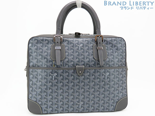 ほぼ新品 ゴヤール アンバサード PM ブリーフケース ビジネスバッグ 書類かばん グレー AMA AMBASS PM 51拍卖
