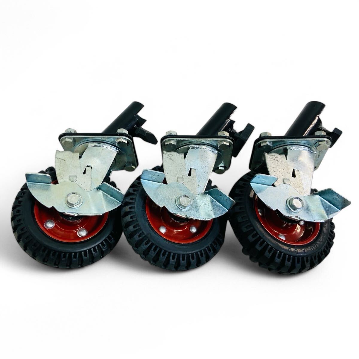 ★☆未使用 NICHIDO 日動工業 日動三脚專用 φ150三脚用大型キャスター CA-150 キャスター3個セット 在60☆★拍卖