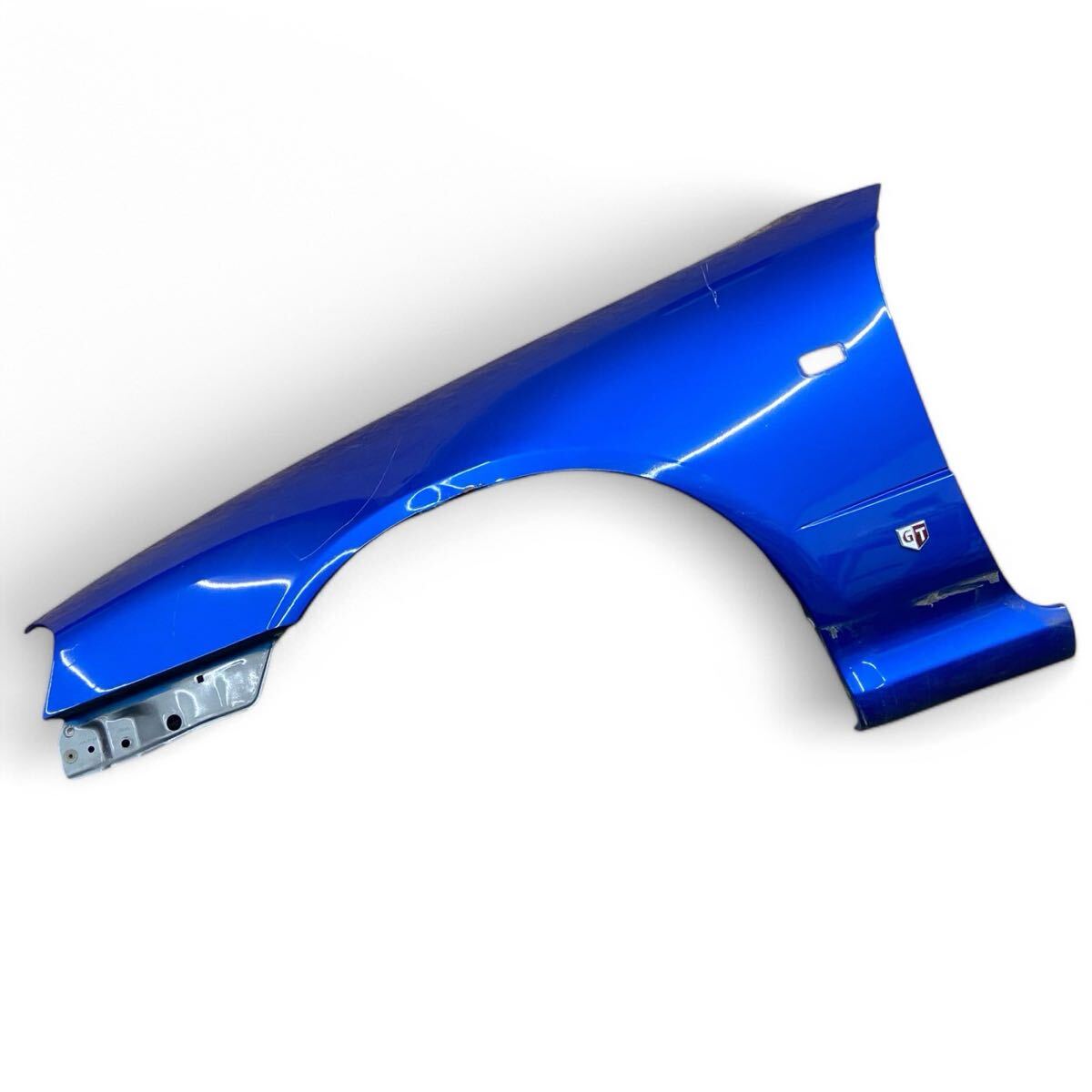★☆日産 ニッサン スカイライン ER34 クーペ 2ドア 左 純正 フロント フェンダー ベイサイドブルー サビ 巻き キズ 有り☆★拍卖