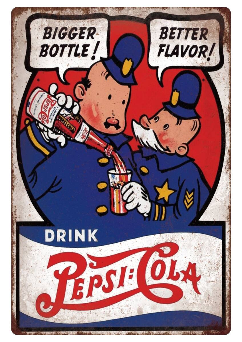 ペプシコーラ 看板★新品★ガレージ看板 拍卖