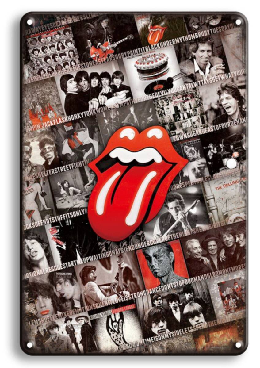 BIGサイズ!! 60cm×40cm ★★ROCKシリーズ!! ローリングストーンズ★★ 大型看板 専門店拍卖