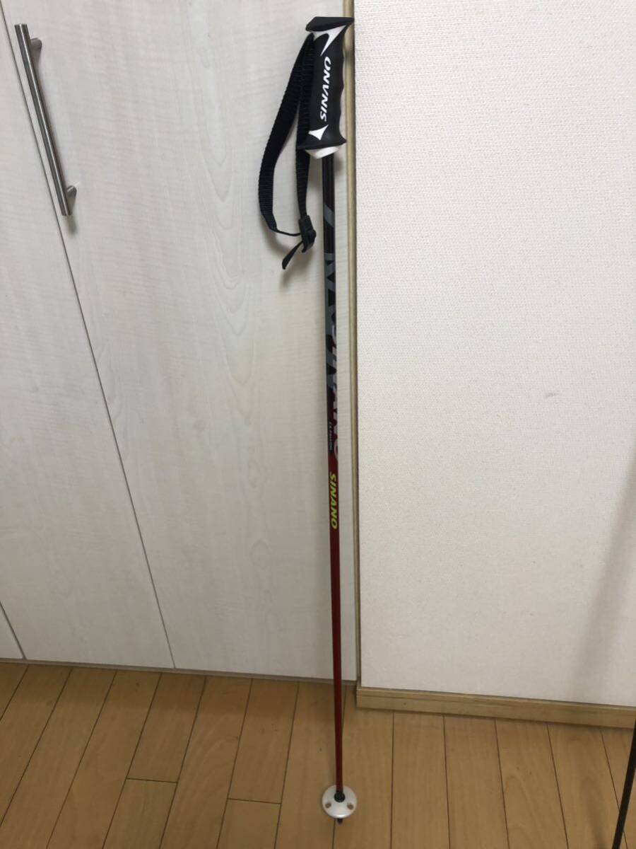 SINANO CX-FALCON カーボンスキーポール/ストック 115㎝ 1本のみ シナノ カーボンストック拍卖