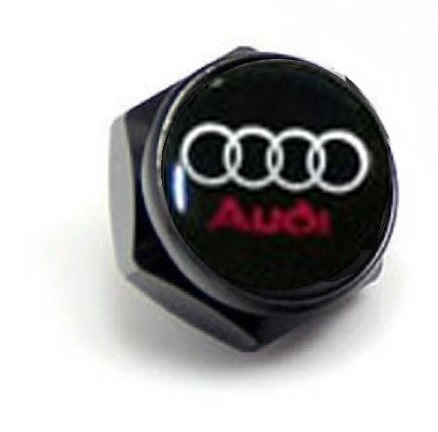 新着 〇〇〇〇AUDI マーク ブラック アルミナンバーボルトカバー 1点拍卖