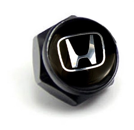 稀少 送込み Hマーク黒 ブラック アルミナンバーボルトカバー1点拍卖