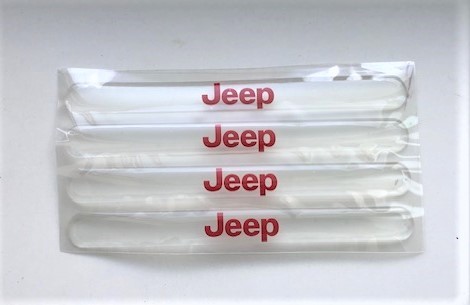 数量限定4枚セット Jeep ドアミラー、ドアなどの傷防止保護クリアー シール 厚さ約2mm拍卖