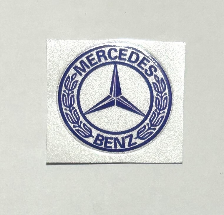 数量限定セール品③ 青文字 MERCEDES BENZ ロゴ 本体シルバー系 ステッカー拍卖