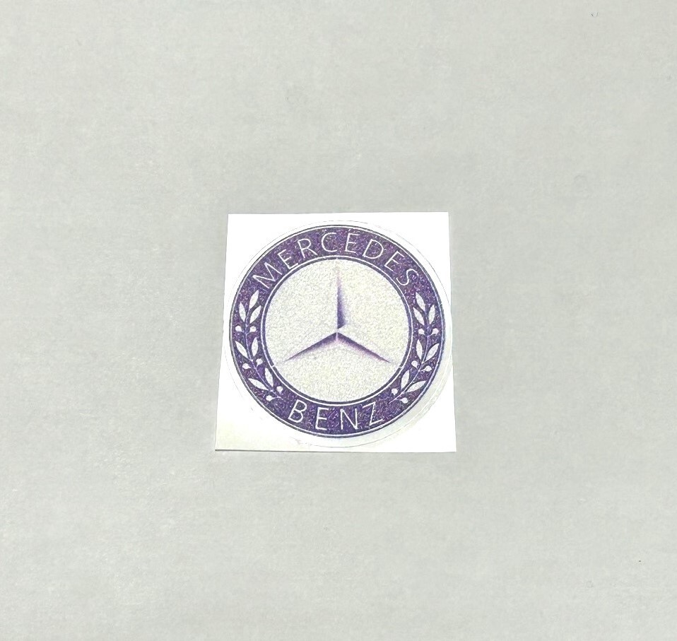 数量限定セール品 青文字白 MERCEDES BENZ ロゴ ステッカー拍卖