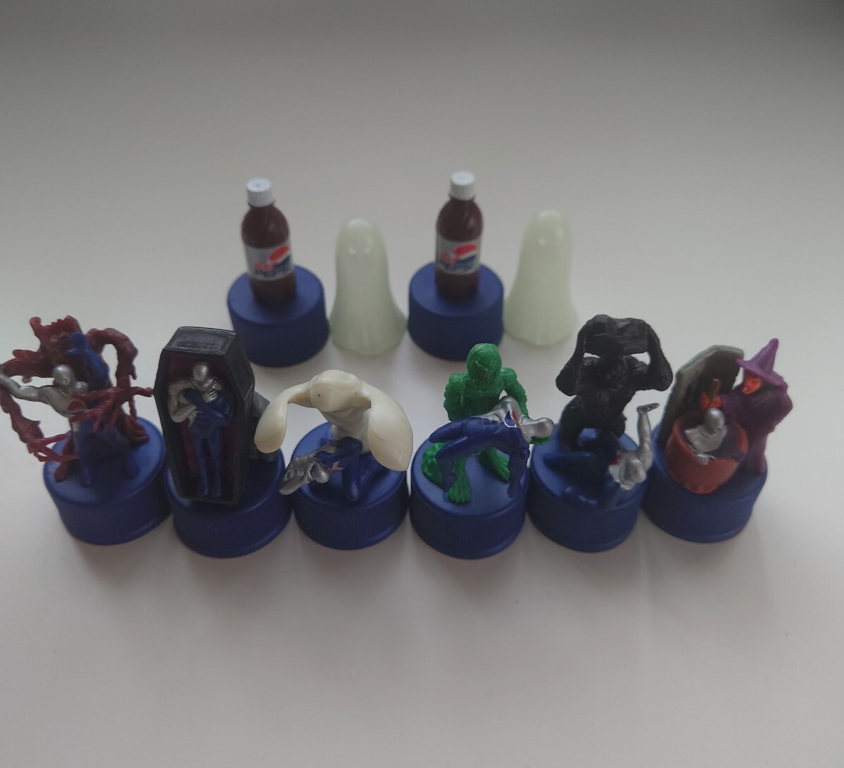 PEPSI モンスターズ ミート ペプシマン パート1 ボトルキャップ 未コンプ 6種類+シークレット拍卖