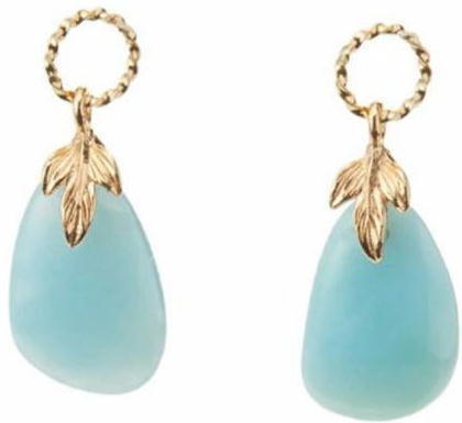 agete アガット ラリマー リーフ ピアスチャーム k10拍卖