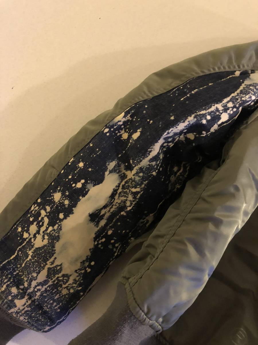 90s アーカイブ ヴィンテージ MORE ABOUT LESS(グッドイナフ×エレクトリックコテージ) NGAP デニムMA-1 MODジャケット Mサイズ拍卖