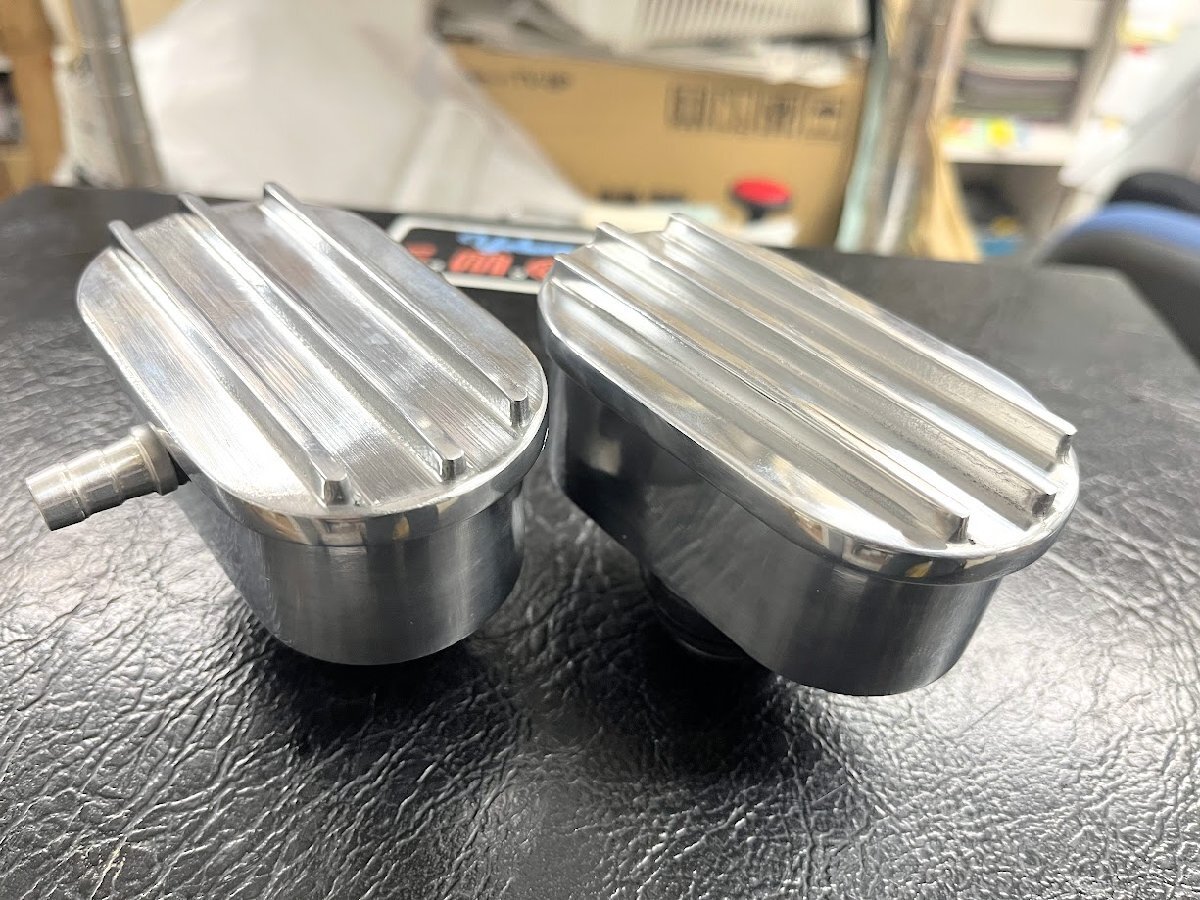 アルミ フィン エンジンオイルキャッチ PCV ブリーザーキャップ フォード マーキュリー リンカーン アメ車 ホットロッド ローライダー拍卖