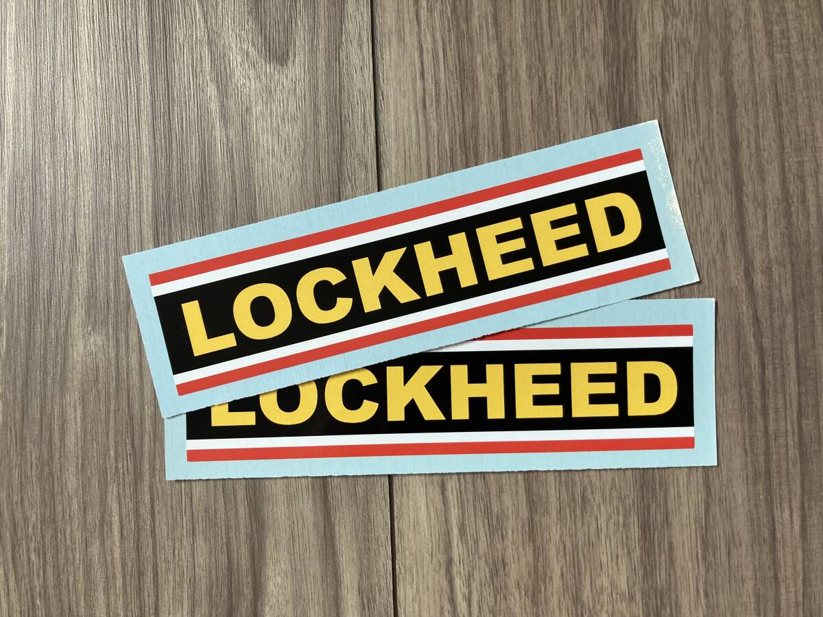 送料無料 Lockheed ロッキード ステッカー 2枚セット 150mm × 38mm拍卖