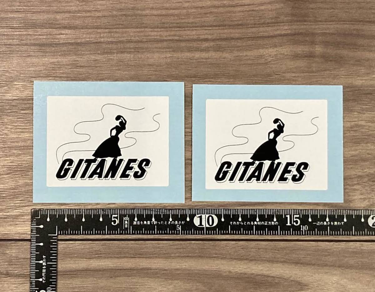 ★送料無料★Gitanes ジタン ステッカー デカール 2枚セット ホワイト拍卖