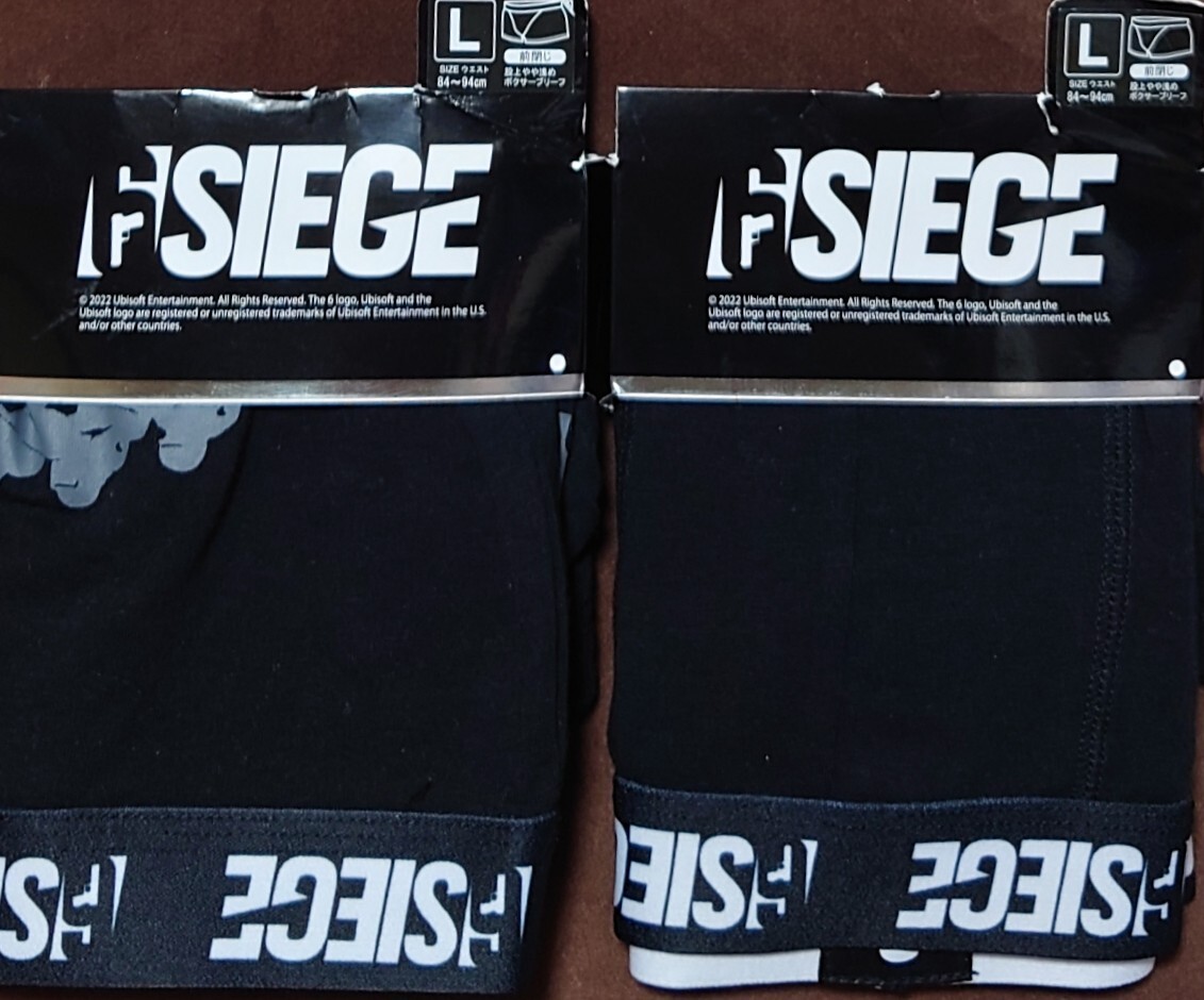 即決 6SIEGE レインボーシックス シージ ボクサーブリーフ 2種セット【L】新品タグ付き パンツ拍卖