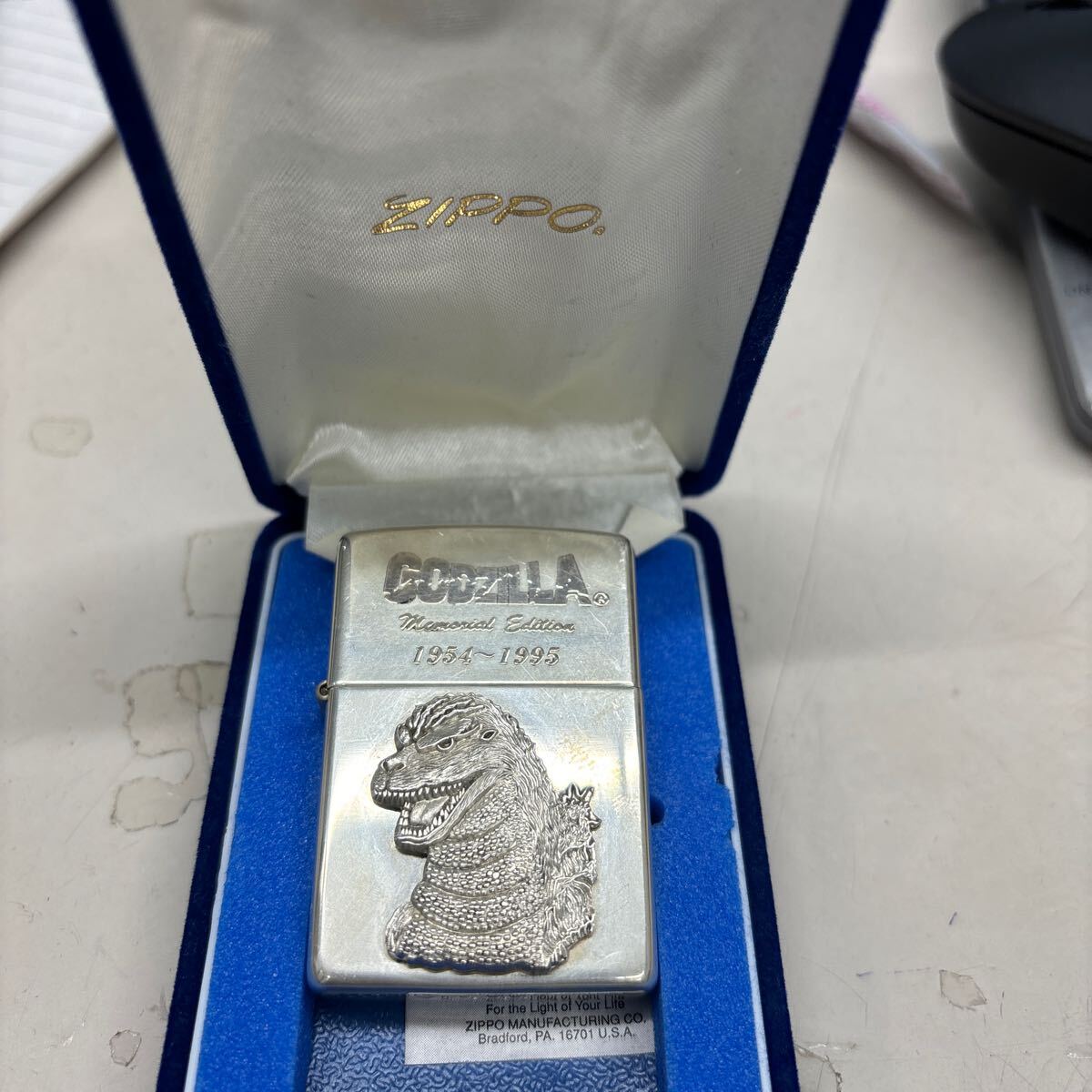 B5185【未使用】ジッポ ゴジラ 限定品 スターリングシルバー拍卖