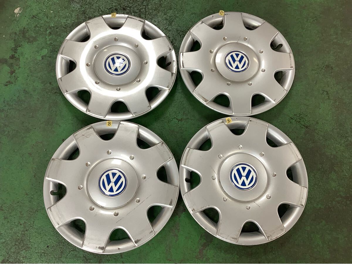 VW純正 ニュービートル 16インチ ホイールキャップ ホイールカバー 4枚 100 601 147 D フォルクスワーゲン 拍卖