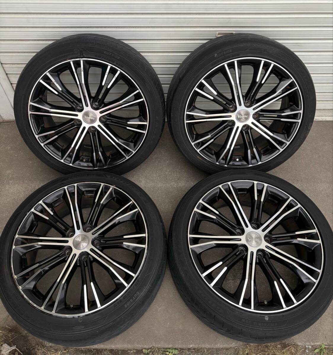 VOLTEC ボルテック 18インチ 114.3 5穴 215/45/R18 18×7J PCD114.3 4本セット 2020年タイヤおまけ拍卖