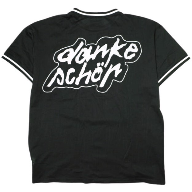 Danke Schon ダンケシェーン MESH TEE オーバーサイズ メッシュTシャツ 17S-CSS238-DS Free ブラック 半袖 ロゴ トップス g18535拍卖