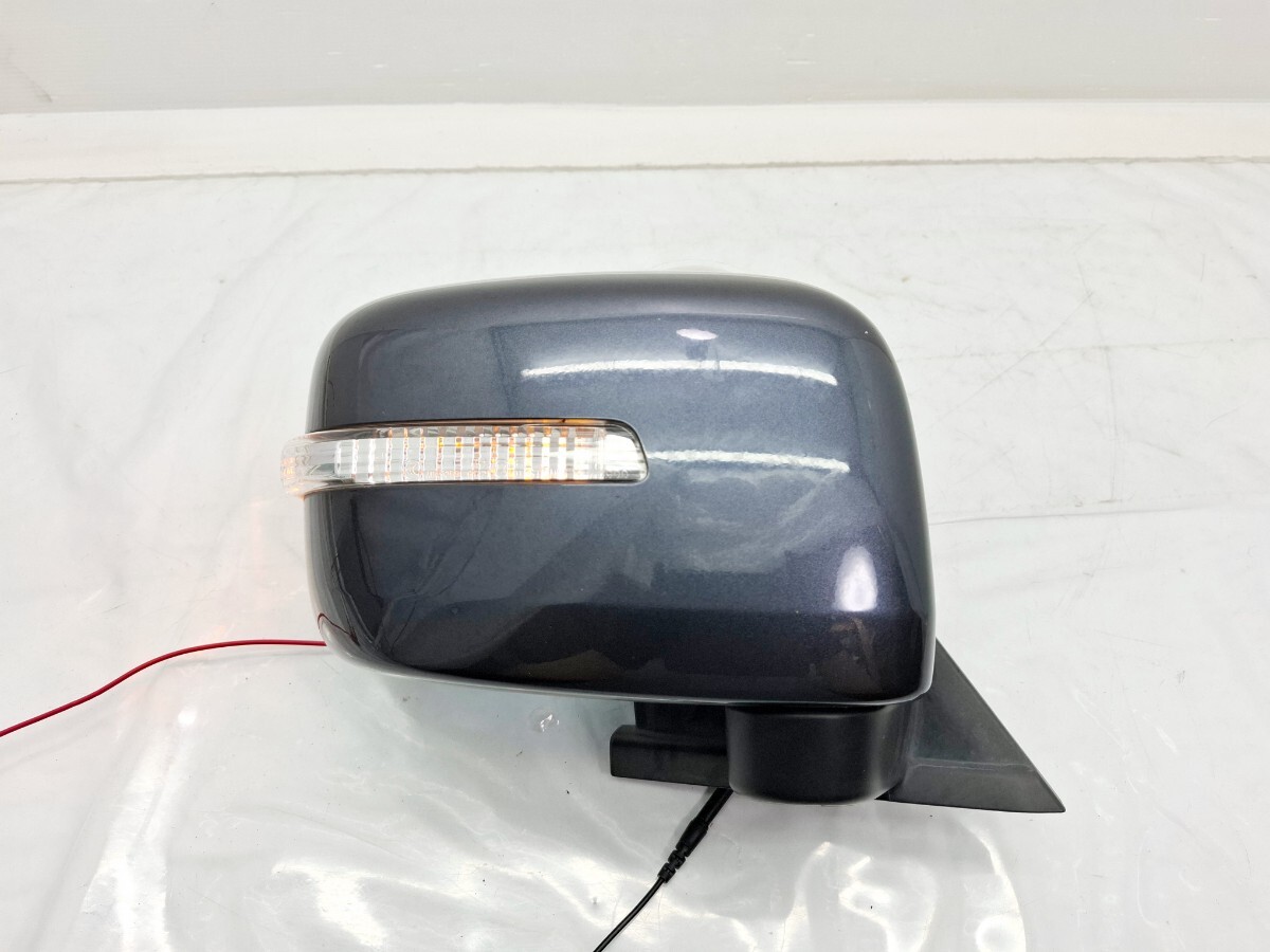 交換歴あり MK21S パレット SW ML21S ルークス 右 ドアミラー 運転席側 動作確認済 グレー ZLY 7ピン 82K4 ウインカー ブルーレンズ C(27)拍卖