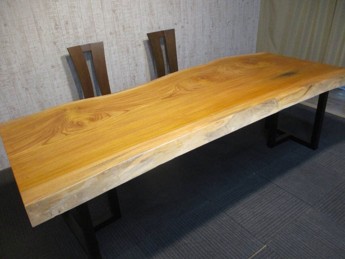 #1491■ 欅 ケヤキ 一枚板 無垢 テーブル 板 ローテーブル ダイニングテーブル 座卓 天板 デスク 豪華拍卖