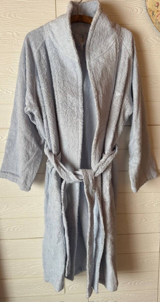 未使用★Courreges/クレージュ★バスローブ パイル ブルー拍卖