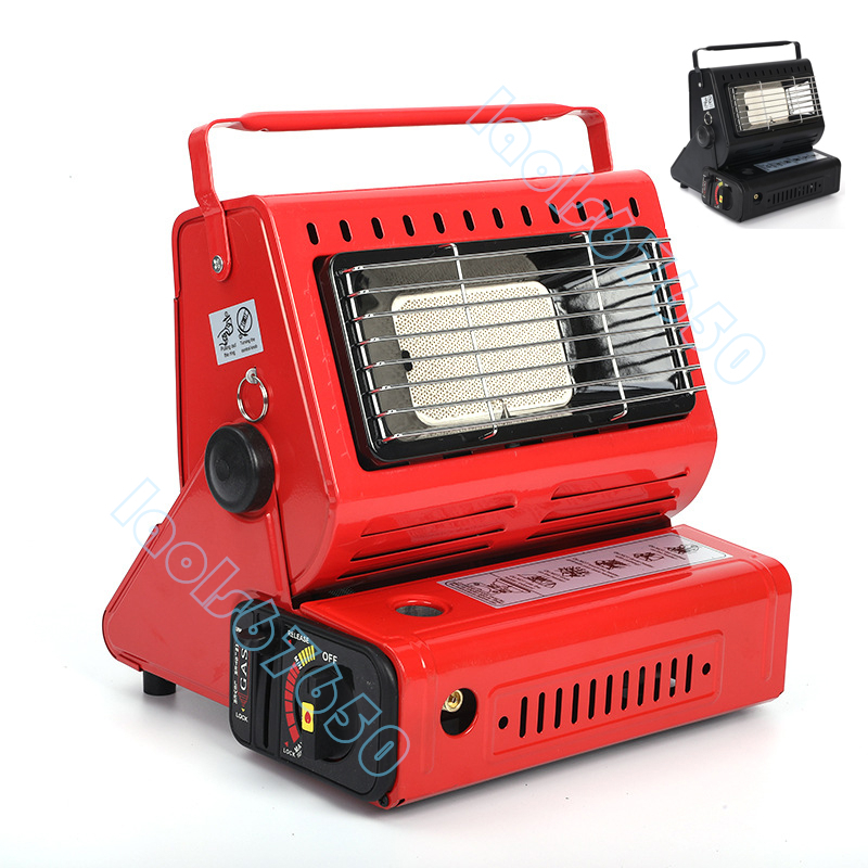 1台2役 ガスヒーター ポータブルガスストーブ 電源不要 暖房機 角度調節可能 防寒対策 屋内屋外用 釣り キャンプ 旅行用拍卖